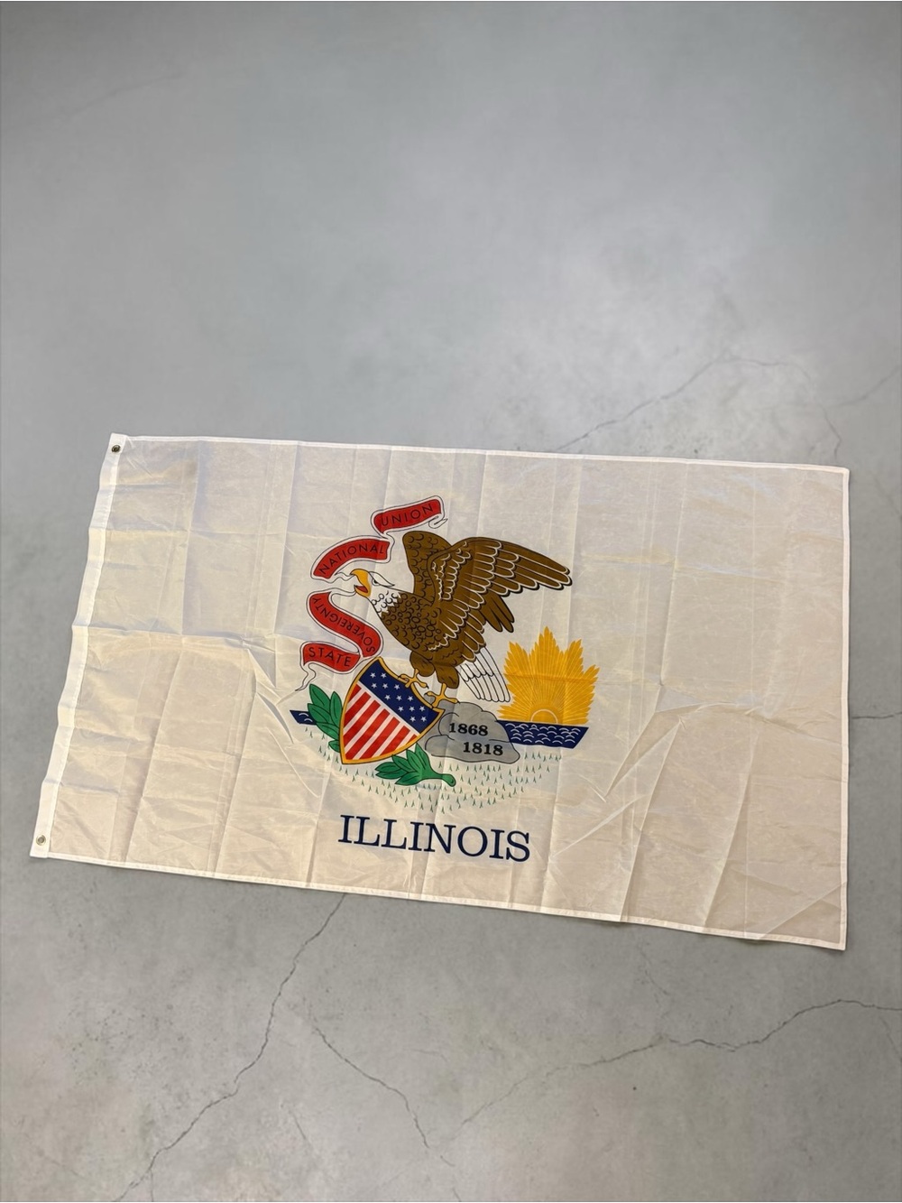 Illinois State Flag, polyester, made in USA